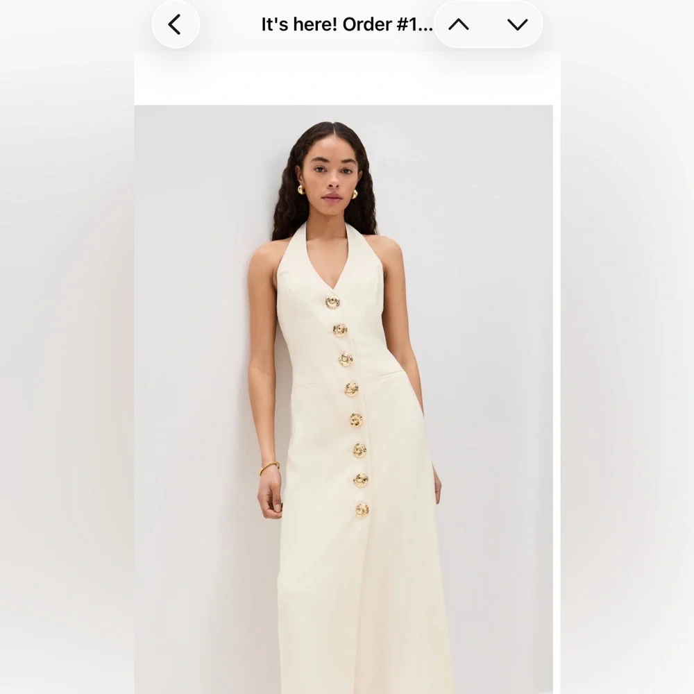 Wolf gang • idira maxi dress in ivory - XS - Picture 6 of 12